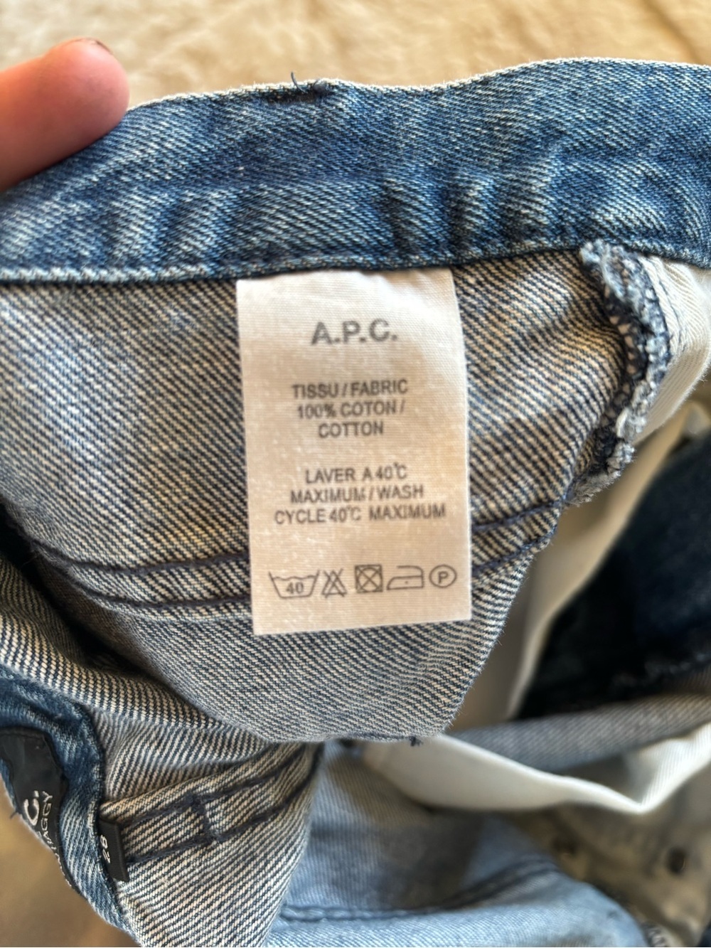 A.P.C. Men’s NEW STANDARD
Blue Denim Jeans Size 28 - Picture 5 of 5